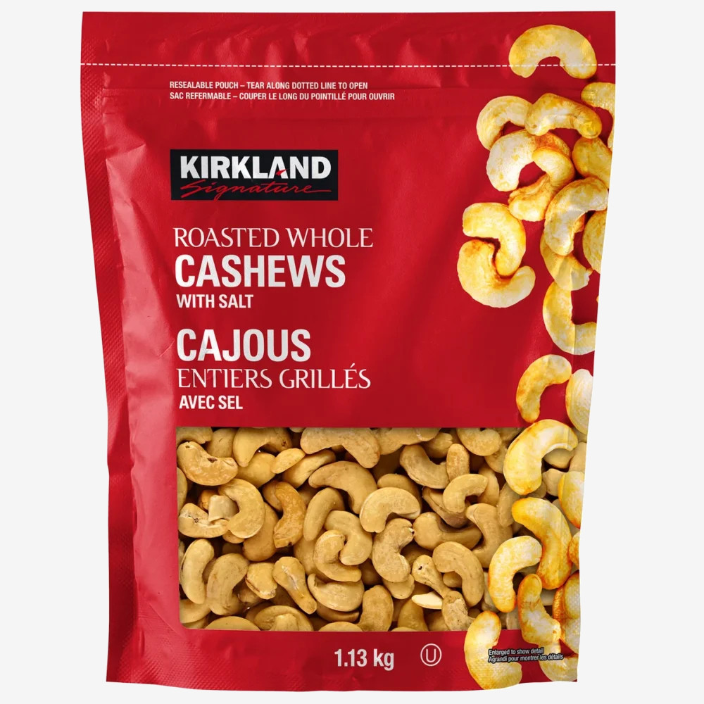 Kirkland Signature Roasted Cashews with Salt, 1.13 kg Kirkland Signature Roasted Cashews with Salt, 1.13 kg