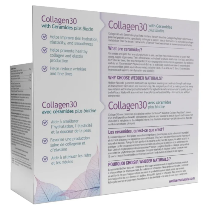 Webber Naturals Collagen with Ceramides plus Biotin, 200 Tablets - Image 4
