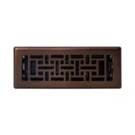 Manor House Rubbed Bronze Finish Floor Registers, 4-pack - Image 3