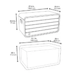 Lifetime Modern Storage Deck Box 165G - Image 3