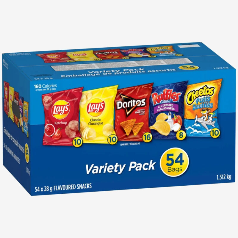 Frito Lay Variety Pack Flavoured Snacks, 54 × 28 g