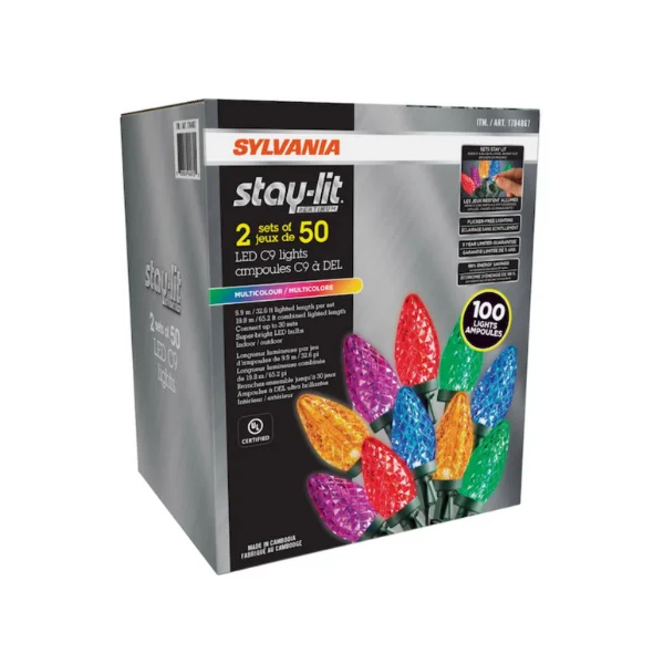 Sylvania C9 Multi LED Christmas Lights Sylvania C9 Multi LED Christmas Lights