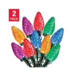 Sylvania C9 Multi LED Christmas Lights – 2 × 50 Count - Image 2