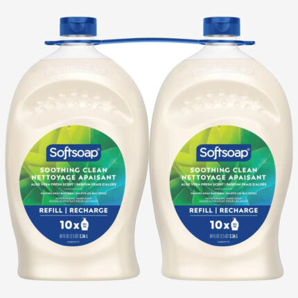 Softsoap Aloe Vera Soap, 2 × 2.36 L