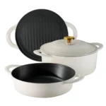 Stackable Enameled Cast Iron Set