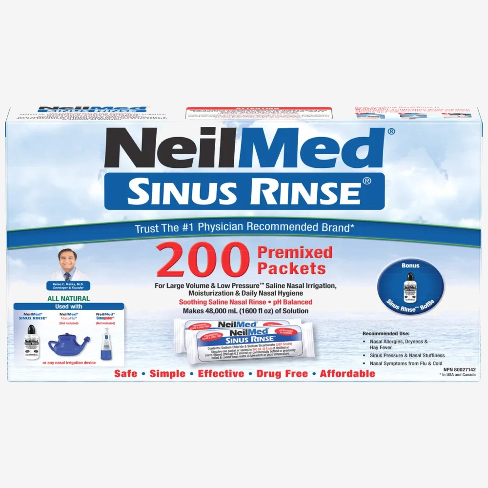 NeilMed Sinus Rinse Kit – 200 Packets NeilMed Sinus Rinse Kit - 200 Packets
