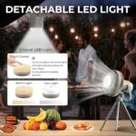 Camelion Rechargeable Camping Fan with LED Light - Image 4