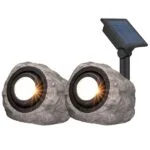 KODA Solar LED Rock Spotlights – Pack of 2