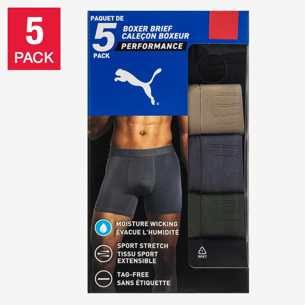 Puma Mens Active Boxers 5-pack Puma Mens Active Boxers 5-pack