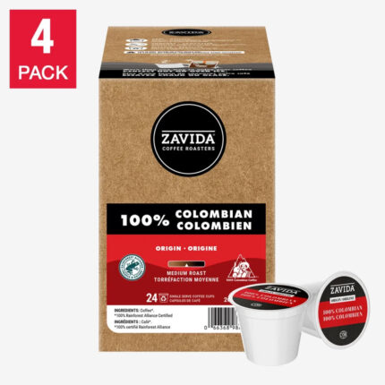 Zavida Colombian Coffee K-Cup Pods, 96-Count