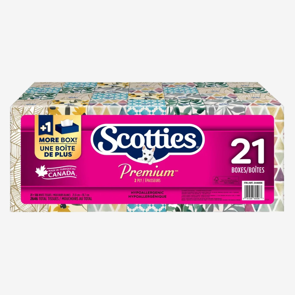 Scotties Premium Facial Tissue 21 pack