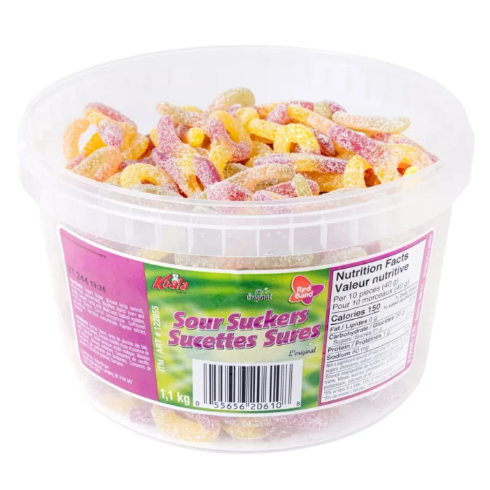 Red Band Sour Suckers Tub, 300 Suckers - Image 2