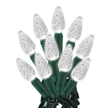 Sylvania C6 Warm White LED Christmas Lights