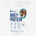 LEANFIT Whey Protein Powder Chocolate, 2kg Bag