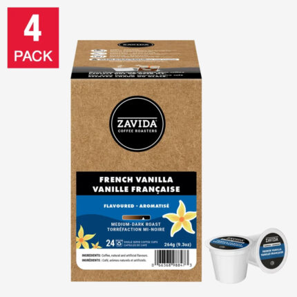 Zavida French Vanilla Coffee K-Cup Pods, 96-Count