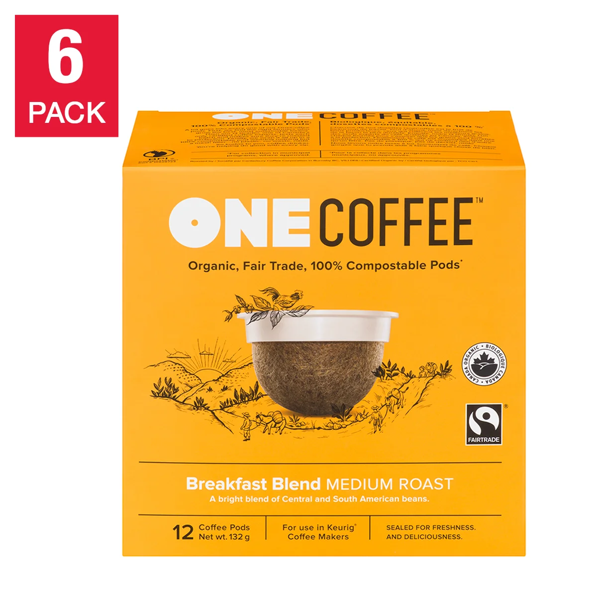 Organic Breakfast Blend Fairtrade K-Cup Pods Organic Breakfast Blend Fairtrade K-Cup Pods