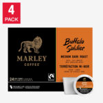 Marley Coffee Buffalo Soldier Medium Dark Roast K-Cup Pods, 96-Count
