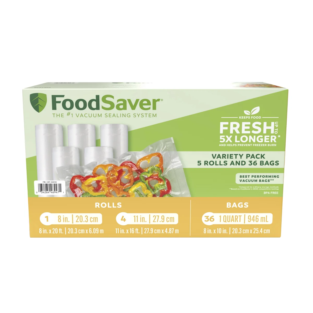 Foodsaver Roll and Bag Combo Pack Foodsaver Roll and Bag Combo Pack