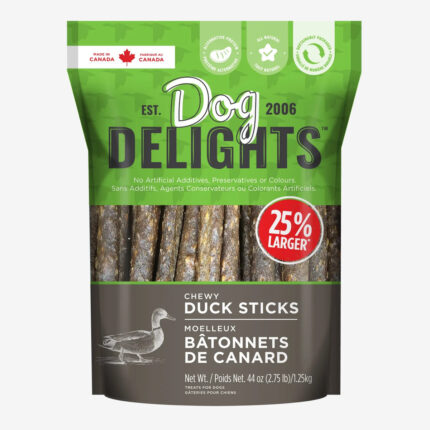 Dog Delights Chewy Duck Sticks Dog Treats 1.25kg x2