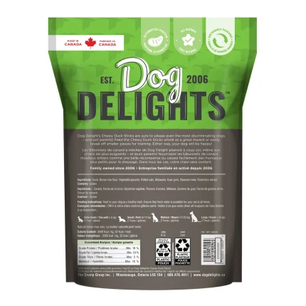 Dog Delights Chewy Duck Sticks, 1.25 kg (2.75 lb.) – all-natural dog treats