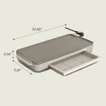 Bella Ceramic griddle with removable warming tray