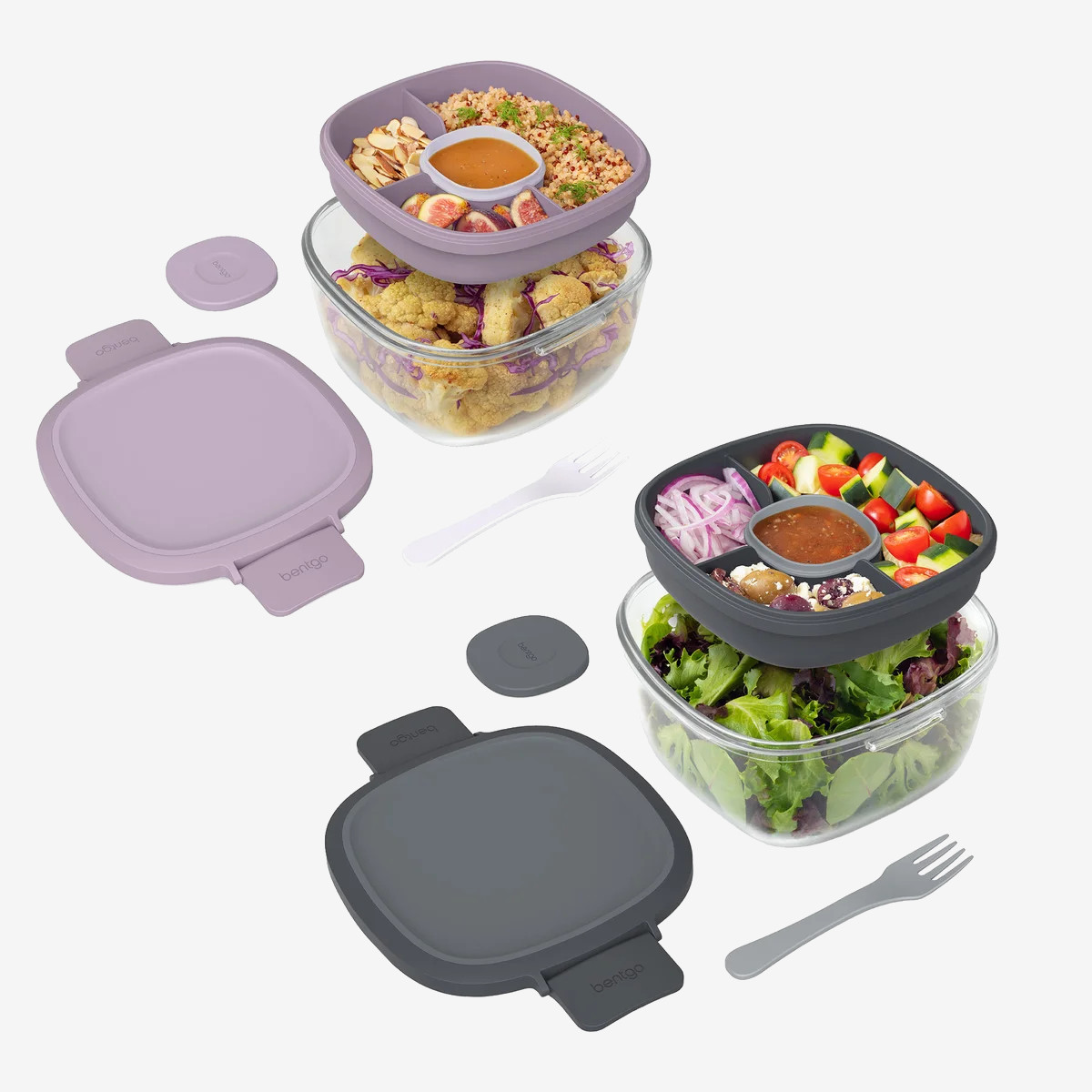 Bentgo Glass Salad Container, 2-pack Bentgo Glass Salad Container, 2-pack