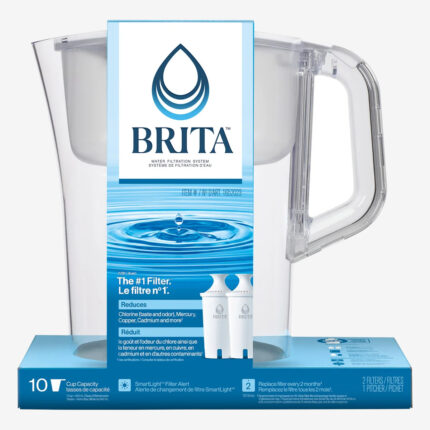 Brita Champlain 2.4 L Pitcher with 2 Filters (10-cup)