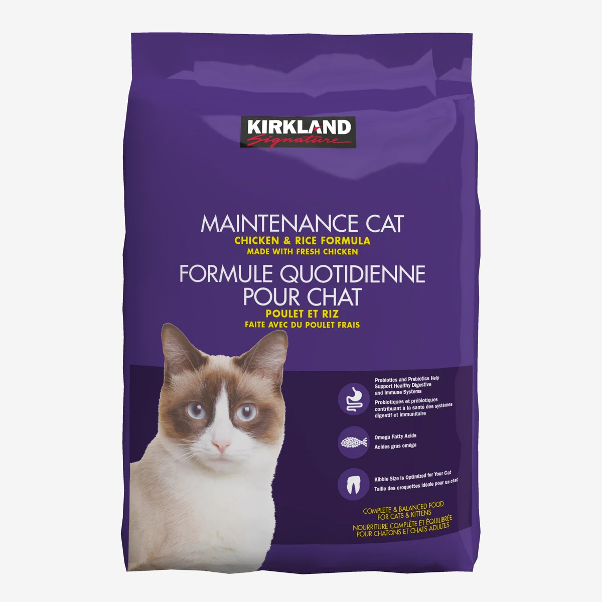 Kirkland Signature Maintenance Cat Food Chicken Rice Formula 9.07kg Kirkland Signature Maintenance Cat Food Chicken Rice Formula 9.07kg