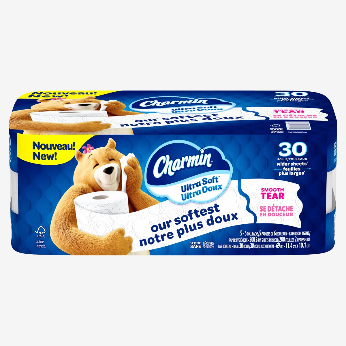 Charmin Ultra Soft Toilet Paper Jumbo Rolls, 30 × 200 Sheets Charmin Ultra Soft Toilet Paper Jumbo Rolls, 30 × 200 Sheets
