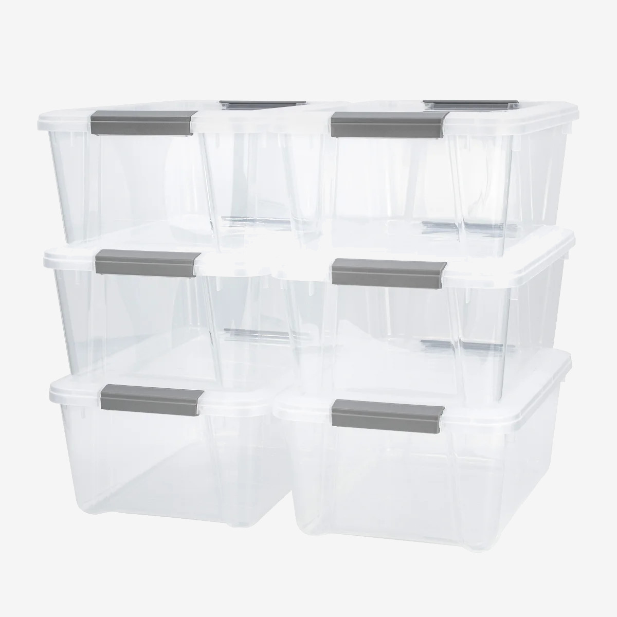 Tuffstore Clear Container, Pack of 6 Tuffstore Clear Container, Pack of 6