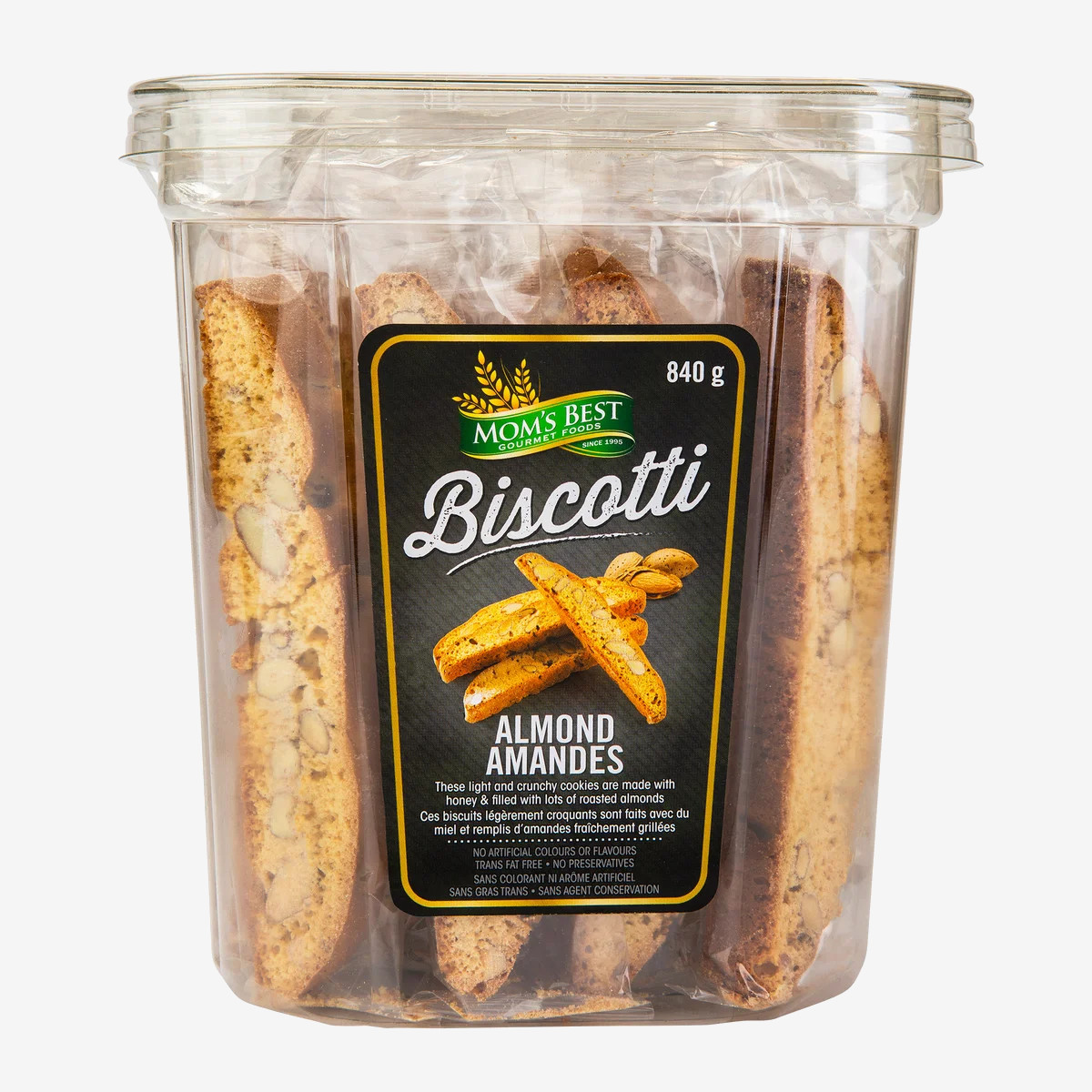 Mom’s Best Gourmet Foods, Almond Biscotti, 840 g Mom’s Best Gourmet Foods, Almond Biscotti, 840 g