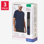 Mondetta Men's Mesh Back T-Shirt, 3-pack
