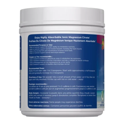 Natural Calm Magnesium Powder Raspberry Lemon