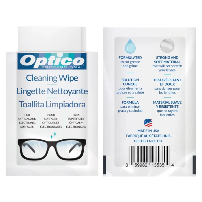 Optico wipe used on smartphone screen