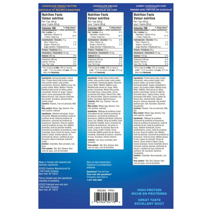 Pure Protein, Protein Bars Variety Pack