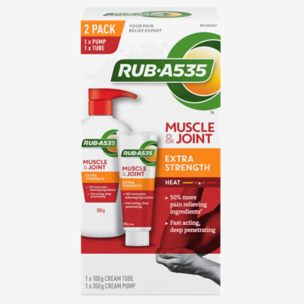 Rub Muscle & Joint Extra Strength Heating Cream, 350 g + 100 g