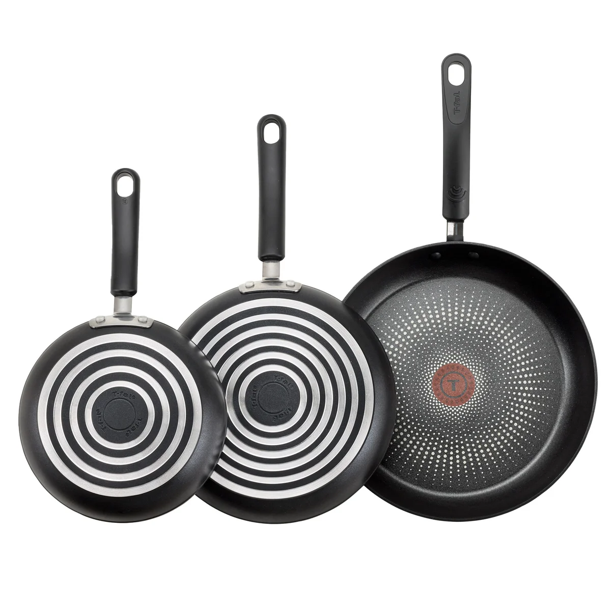 T-fal 3-Piece Skillet Set T-fal Titanium Nonstick Skillet Set