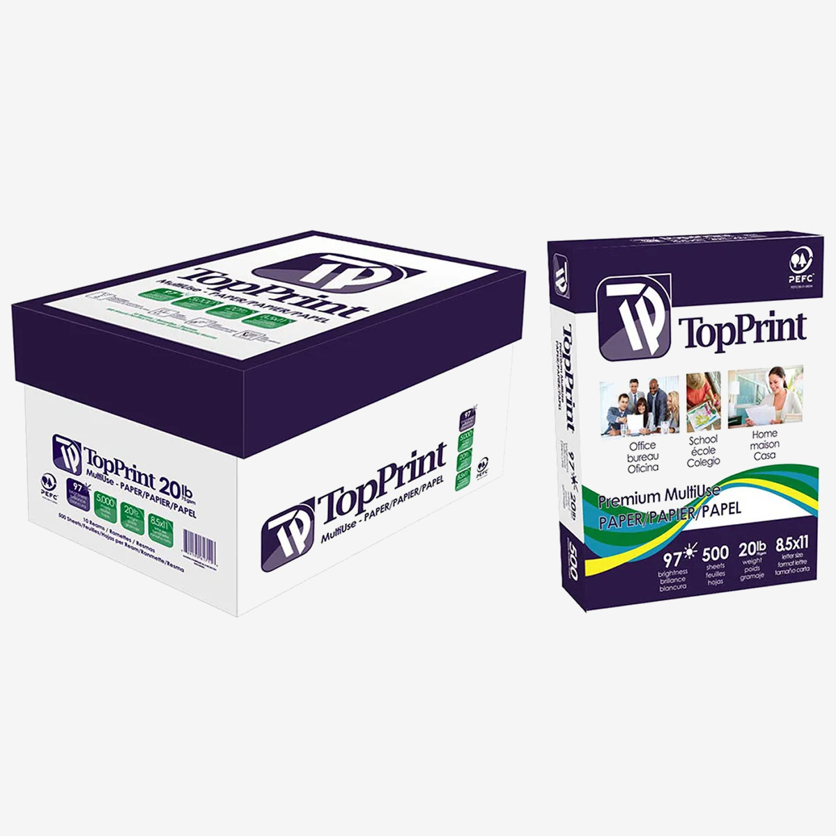 Premium Multi-Use Top Print Paper – Letter Size 5000 Sheets Premium Multi-Use Top Print Paper – Letter Size 5000 Sheets