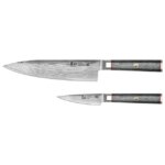 Cangshan Yari X-7 Damascus Steel Knife Set