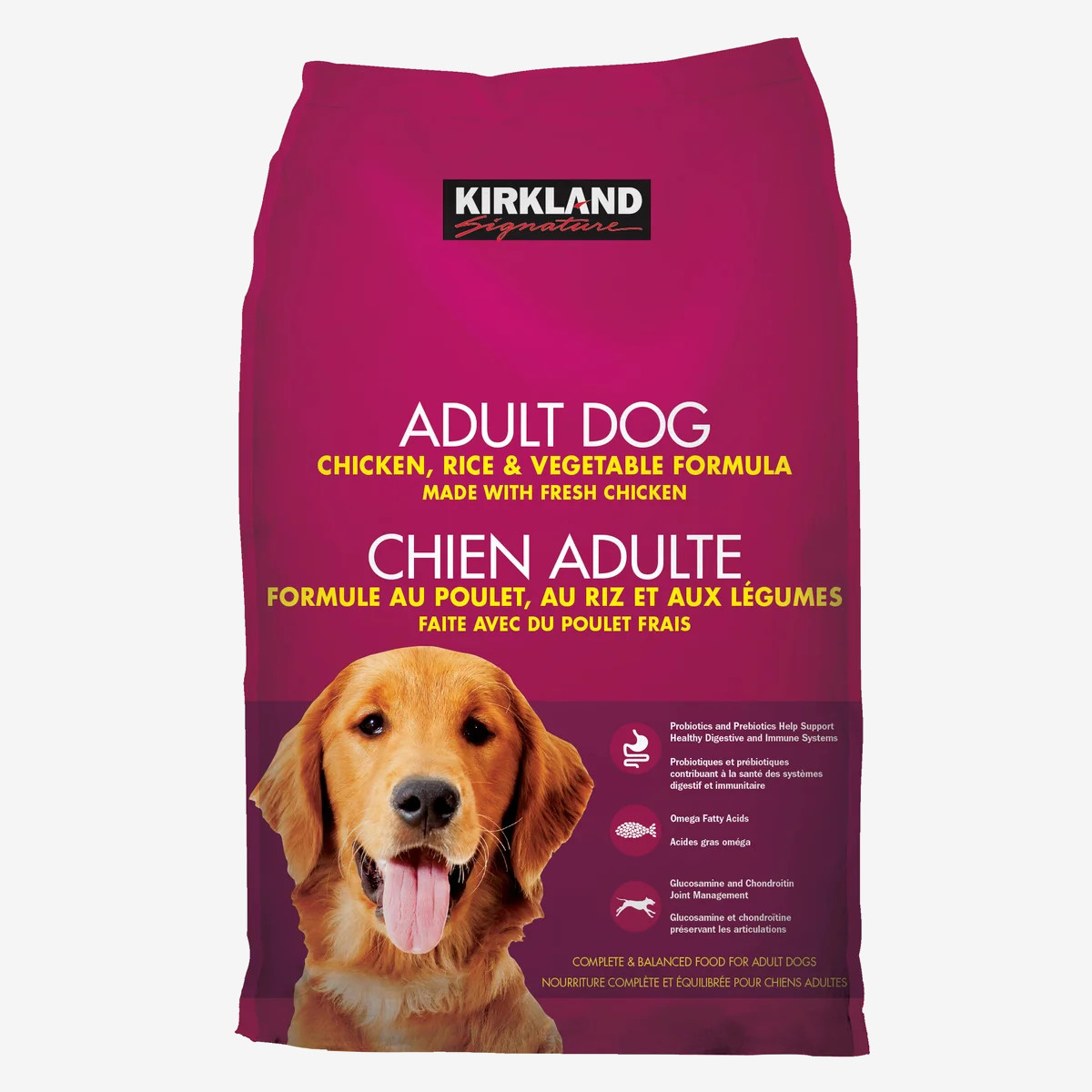 Kirkland Signature Chicken Rice & Vegetables Adult Dog Food 18kg Kirkland Signature Chicken Rice & Vegetables Adult Dog Food 18kg