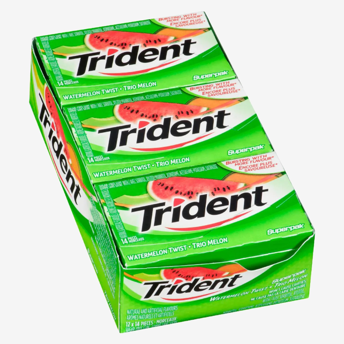 Trident Watermelon Twist Gum, 12 × 14 pieces Trident Watermelon Twist Gum, 12 × 14 pieces