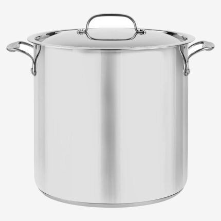 Bergner Stainless Steel Stock Pot with Lid 16 L (16.9 qt.)
