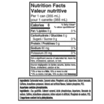 Dr Pepper Zero, Can Ingredients