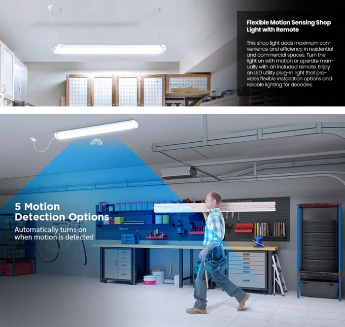 Feit Electric 4 ft. LED Motion Sensor Shop Light motion sensor