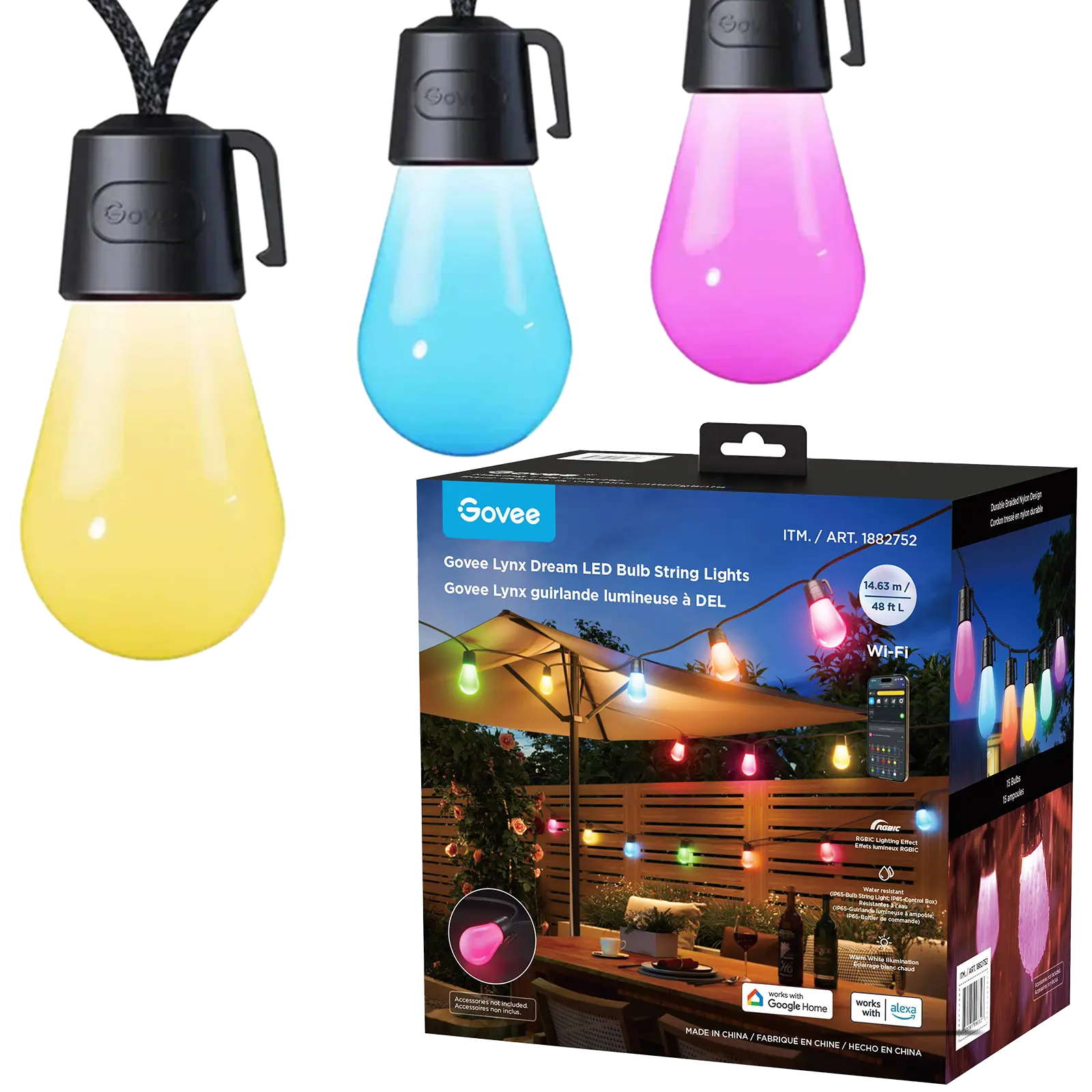 Govee 48 ft. Lynx Dream LED String Lights Govee 48 ft. Lynx Dream LED String Lights