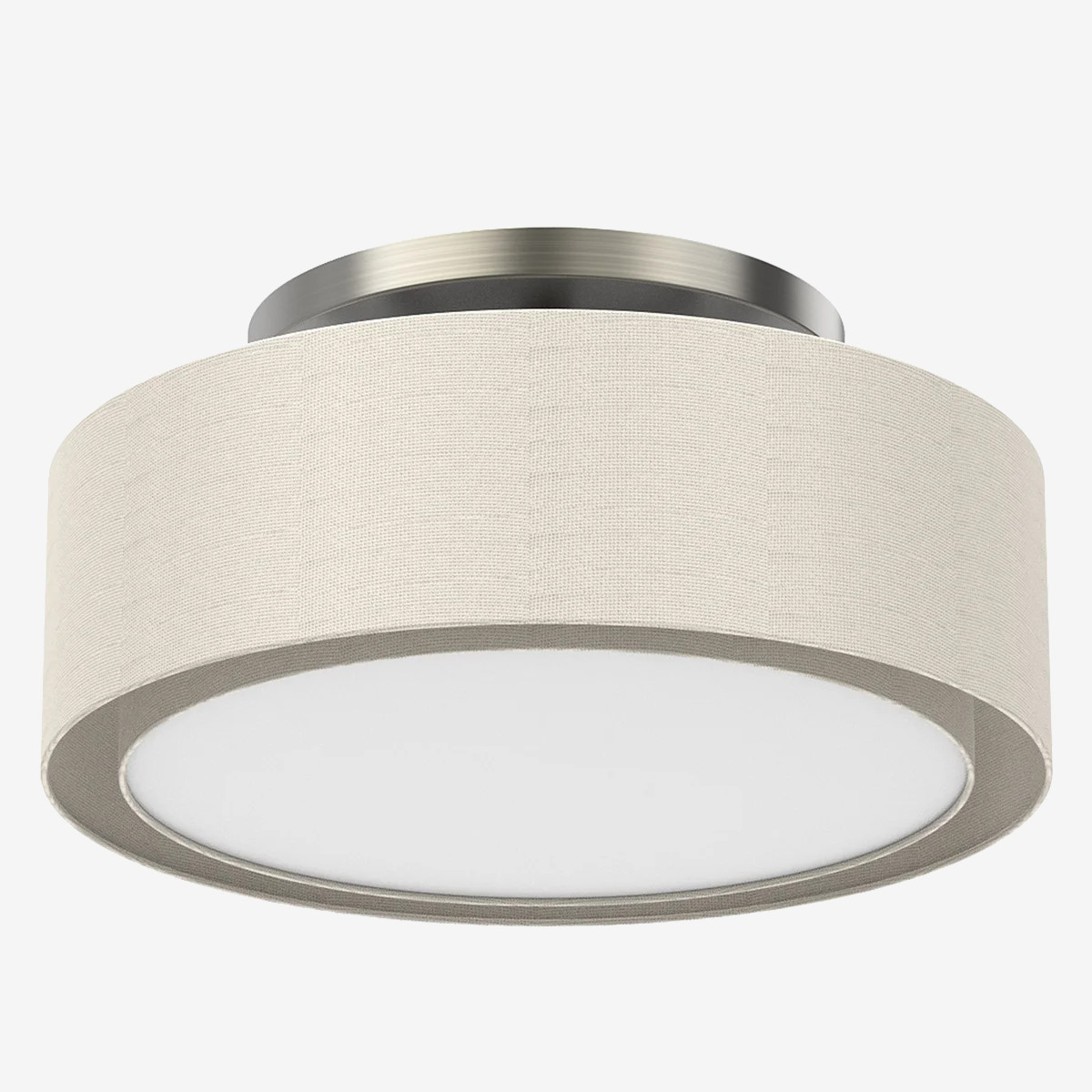 KODA Duo-Mount Fabric Drum Ceiling Light KODA Duo-Mount Fabric Drum Ceiling Light