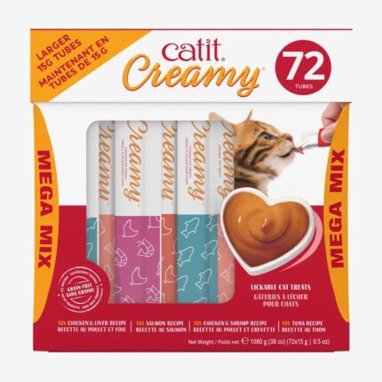 Catit Creamy Lickable Treats Mega Mix 72 x 15g
