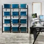 Bin Warehouse Heavy-Duty Tote Rack office