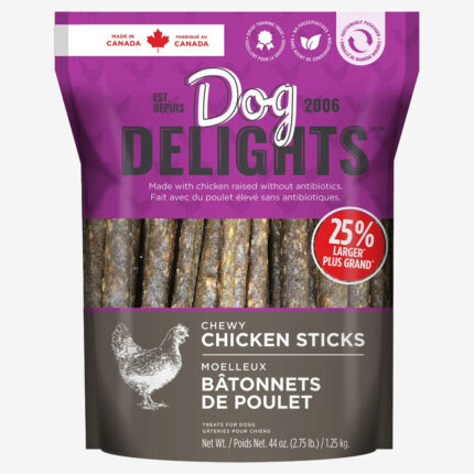 Dog Delights Chicken Sticks Dog Treats 1.25kg 2-Pack