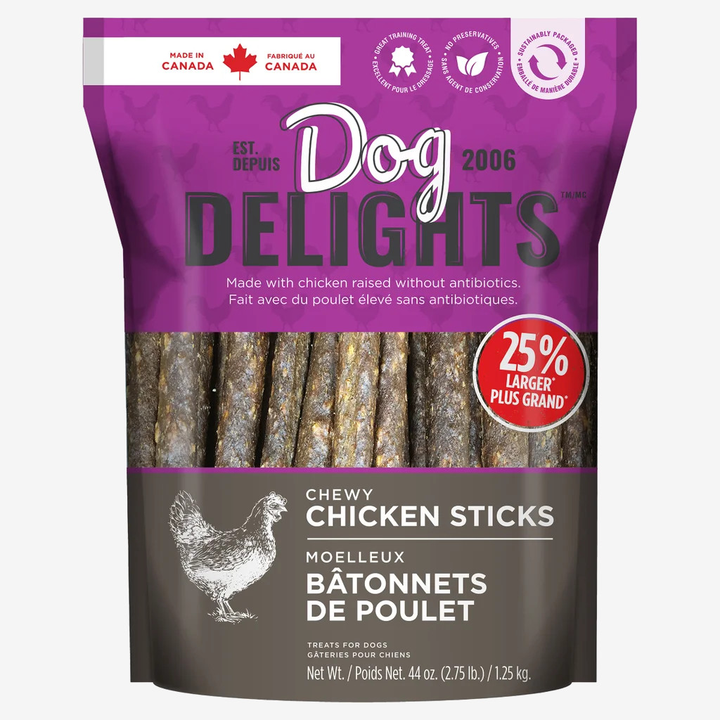 Dog Delights Chicken Sticks Dog Treats 1.25kg 2-Pack Dog Delights Chicken Sticks Dog Treats 1.25kg 2-Pack
